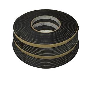 厂价3mm厚国产黑白色eva海绵单面胶带密封条防震垫片泡棉泡沫胶贴