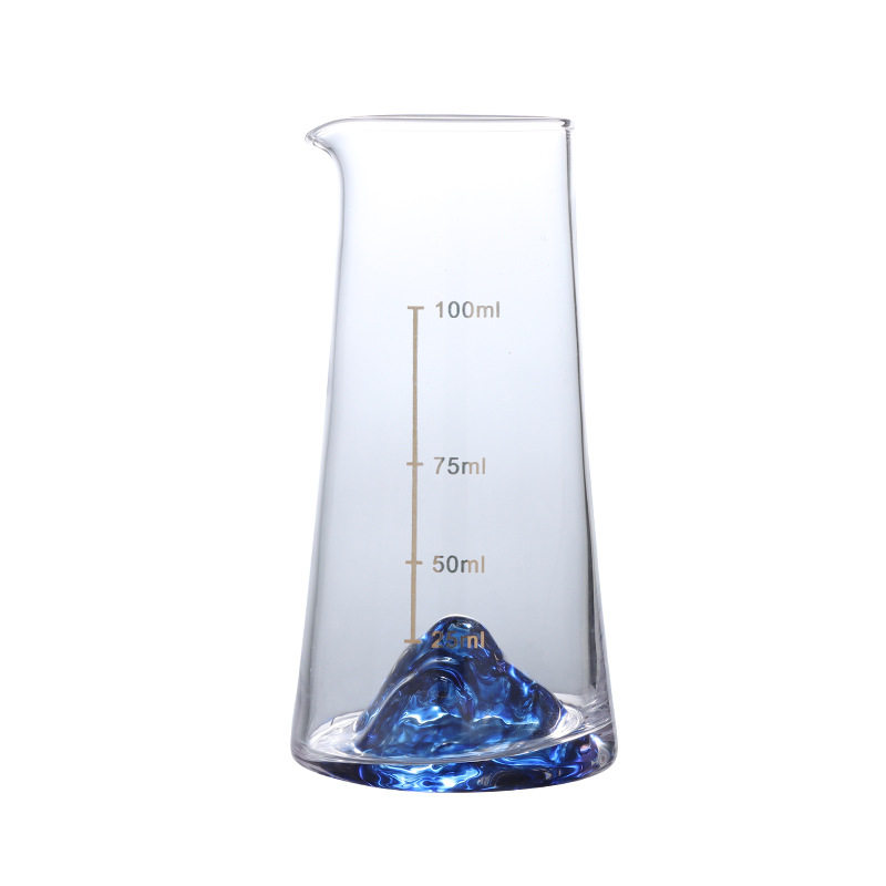 冰蓝玻璃白酒杯冰山酒壶分酒器