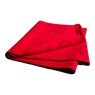 中老年老人妈妈仿羊绒红围巾男女冬季大红色中国红本命年马年披肩