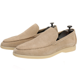 ZEYIMAKE新款SummerWalk夏季麂皮一脚蹬休闲鞋懒人套脚鞋乐福鞋男