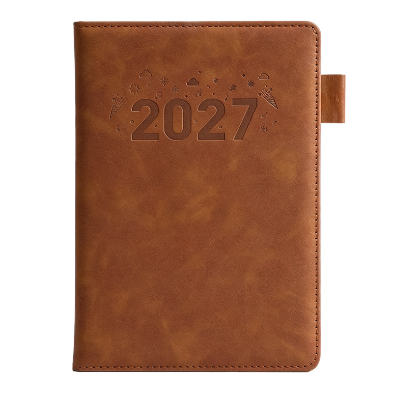 【2027新款】超厚皮面笔记本子