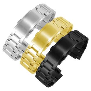 适配卡西欧GM-2100 DW-5600/GA 110 GM-110精钢手表带改装配件男