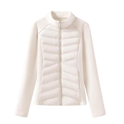 班尼路冲锋衣内胆修身外套女秋冬新款收腰显瘦保暖百搭开衫卫衣N