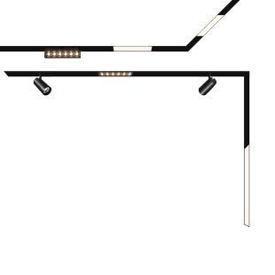 雷士照明磁吸轨道灯嵌入式客厅无主灯磁吸灯泛光灯线条灯射灯套餐