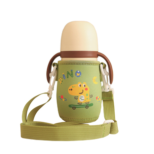 婴幼儿奶瓶杯水杯奶壶杯套可爱世嘻280毫升斜挎卡通水杯套7*9.5cm