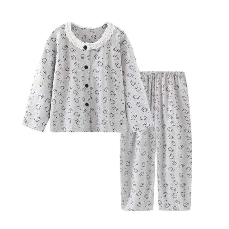 冬季女童睡衣新款卡通可爱初中生流行长袖套装少女休闲保暖家居服