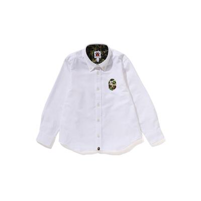 迷彩猿人牛津布长袖衬衫BAPE