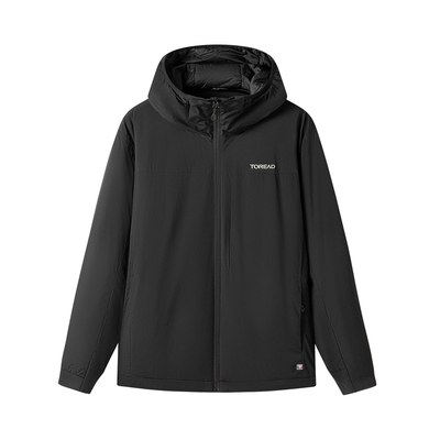 探路者Primaloft棉服金标P棉男款25户外防风防水保暖连帽登山外套