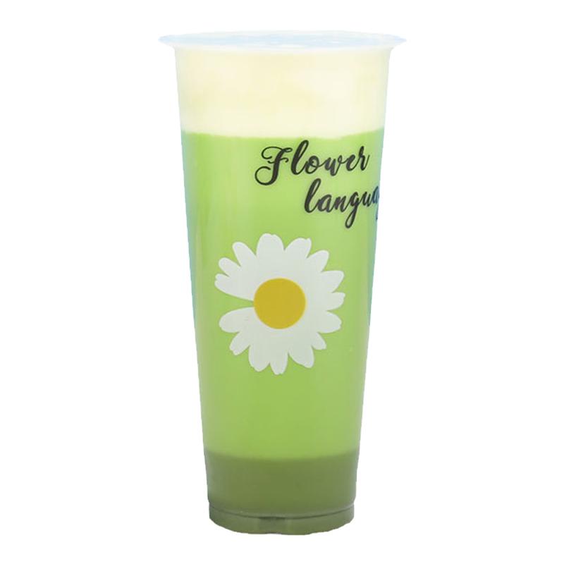 带盖口径500ml只装奶茶杯子