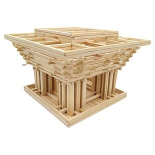 包邮DIY创意手工作业竹签中国馆世博模型制作工具材料包立体构成