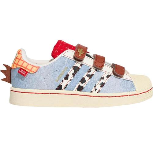 阿迪达斯儿童鞋男女小童迪士尼联名26新年款贝壳头运动板鞋KK4471