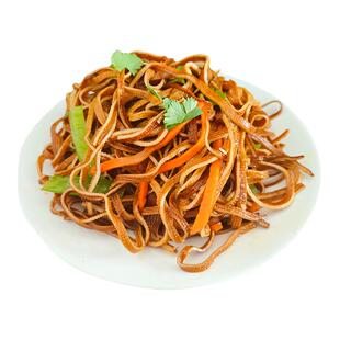 佳木斯拌菜拌厚豆皮鲜族三姐妹星星新鲜春花拌面牛肉丝子东北冷面