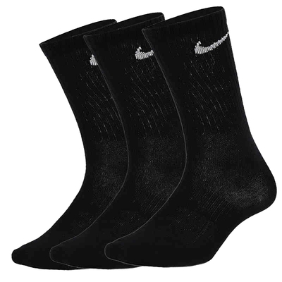 Nike耐克袜子男袜女袜经典款中筒袜三双装休闲袜运动袜SX7676-010