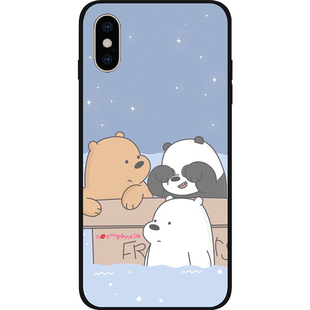 咱们裸熊白熊手机壳定制适用华为p40pro苹果13iPhone12硅胶防摔