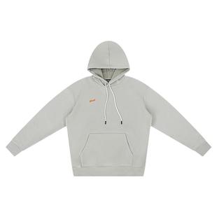 NICEID彩标运动卫衣厚绒款纯色男女潮流休闲连帽套头美式