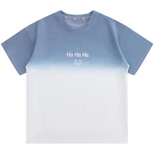 小象汉姆童装男童短袖T恤扎染T恤衫儿童夏季半袖2026新款男孩上衣