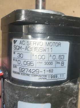询价-安川伺服电机SGMA3B5SW1130W100V0.