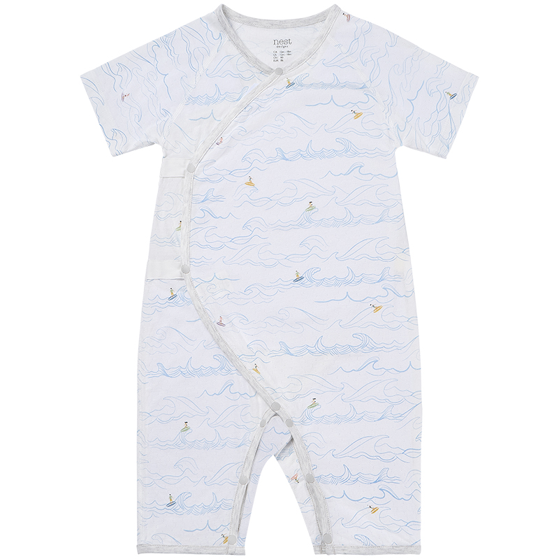 Nest Designs婴儿连体衣新生宝宝衣服家居服儿童爬服针织哈衣