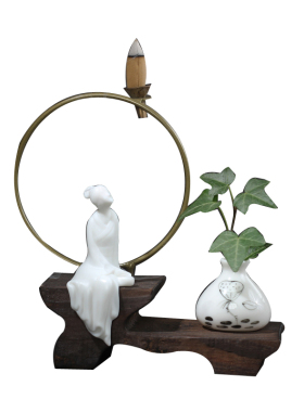 办公桌中式风博古架酒柜装饰品