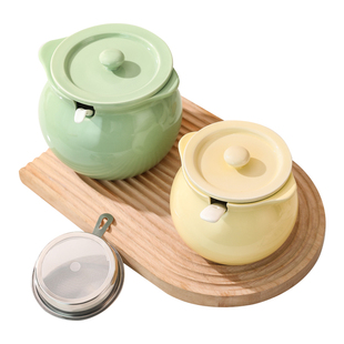 耐高温猪油罐家用陶瓷食品级荤油罐带盖厨房储油罐辣椒油专用容器