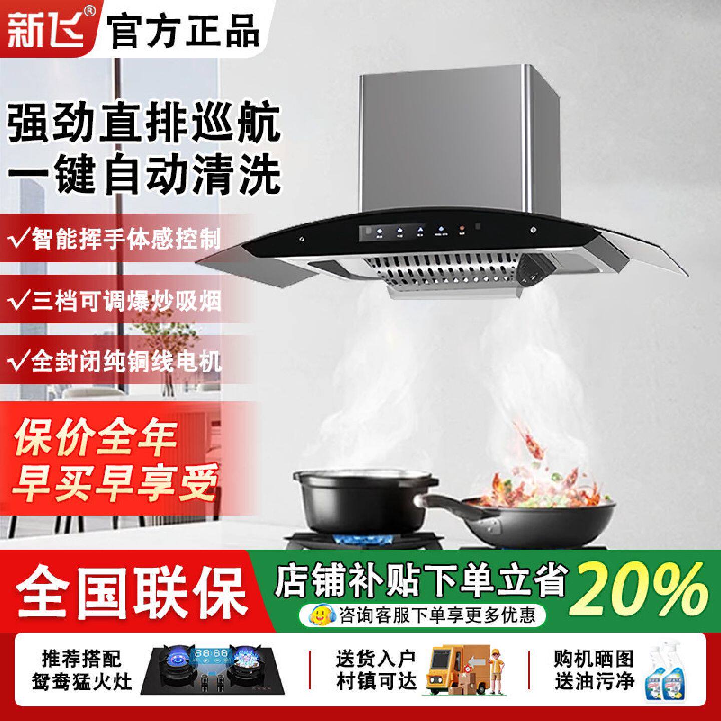 新飞顶吸式抽油烟机公寓出租房吸油烟机家用脱排老式塔形弧形烟机