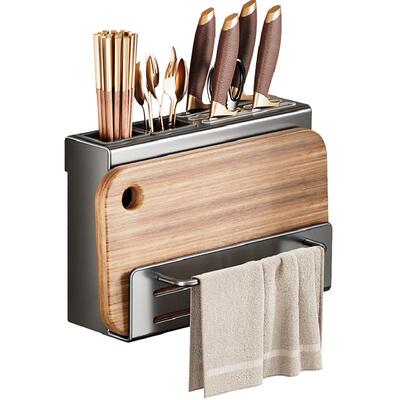 卡贝厨房不锈钢壁挂式收纳架