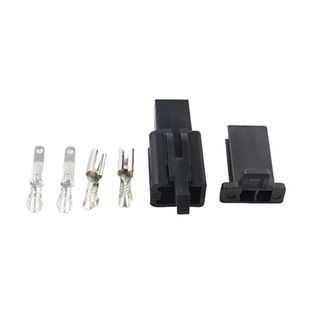 2.8mm2P芯线汽车连接器公母接插件2孔公母对插刹车孔摩托电动车用