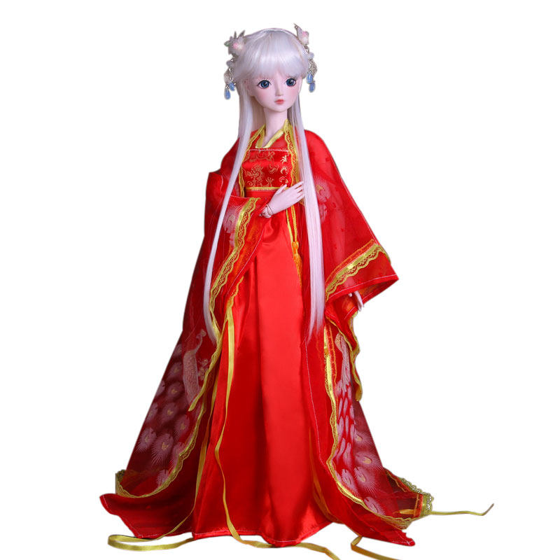 60厘米芭巴比洋娃娃叶罗丽古装12星座美人鱼公主裙衣服换装服饰