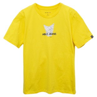 库洛米KUROMI联名款情侣纯棉圆领短袖男女同款印花体恤衫夏季时尚