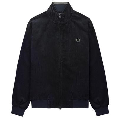 FRED PERRY男士休闲夹克2025冬季立领纯色拉链麦穗刺绣外套J8546