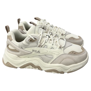 FILA斐乐山丘鞋 棉花糖朴色女复古缓震老爹休闲鞋F12W312117FMA