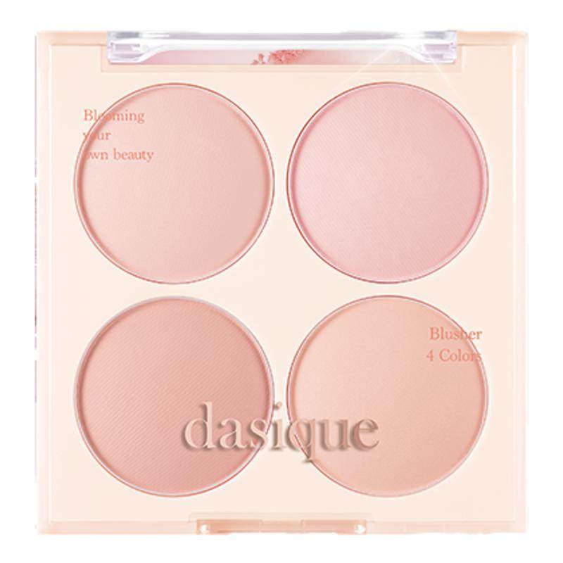 【官方正品】dasique/代曦可四色腮红盘哑光自然蜜桃奶茶色冷暖色