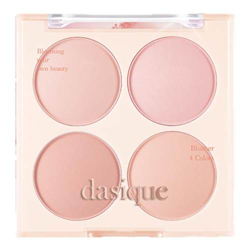 【官方正品】dasique/代曦可四色腮红盘哑光自然蜜桃奶茶色冷暖色