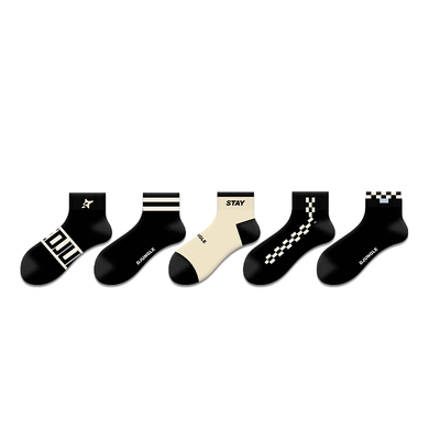 中短筒袜子ins潮流美式运动情侣