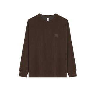 BSIJA/毕厶迦2025秋冬新款长袖内搭纯色简约百搭打底圆领长袖T恤