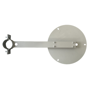 定制雨量器立柱安装板大筒雪量计气象降水雨量筒托盘立杆固定支架