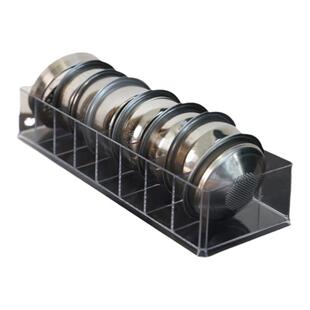 咖啡粉碗收纳架滤纸配件收纳盒透明亚克力粉碗展示架51/53/58通用