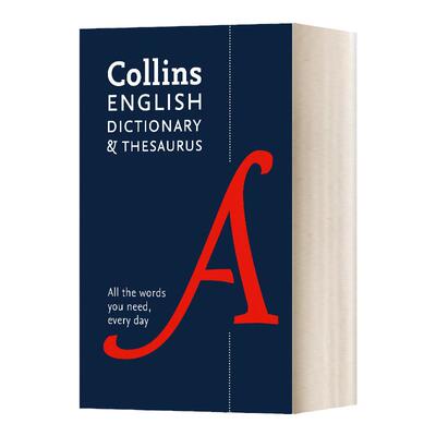 Collins English Dictionary and Thesaurus 柯林斯英语字典与同义词词典二合一 第6版 英文原版