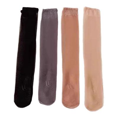 硅胶防滑小腿袜女夏季水晶薄款