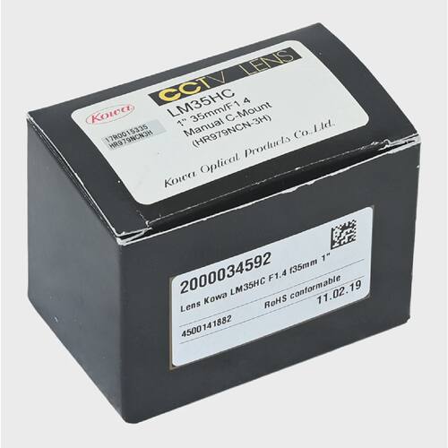 Kowa LM35HC 1 35mmF1.4 CCTV Lens New