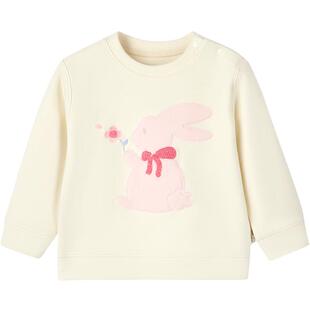 全棉时代女童卫衣冬季新款保暖厚款宝宝卫衣女幼童风柔棉童装