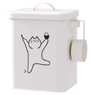 猫粮桶狗粮桶密封储粮桶防潮防虫宠物零食收纳储存桶食品级铁桶