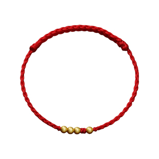 【杭州灵隐正品】一生一世红手绳送女友情侣手链男款本命年礼物