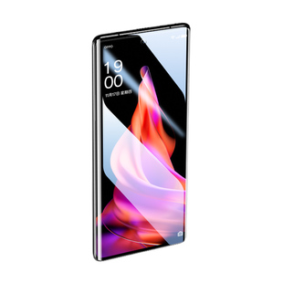 适用opporeno9钢化膜高清抗蓝光reno9pro手机膜防指纹无白边屏保reno9pro+曲面全屏全覆盖玻璃5g抗摔防爆保护