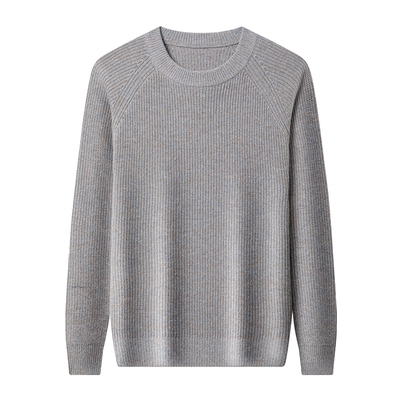 杉杉男士2025新款秋冬季圆领加厚保暖羊毛打底针织衫纯羊毛衫男款