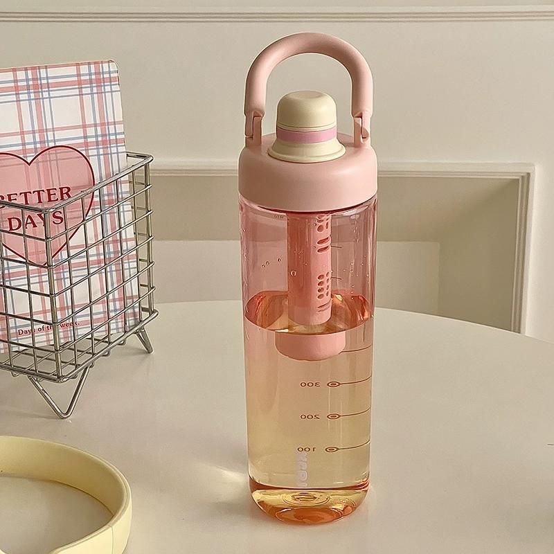 1000ml大容量大号水杯女生高颜值塑料耐高温夏天运动水壶便携杯子