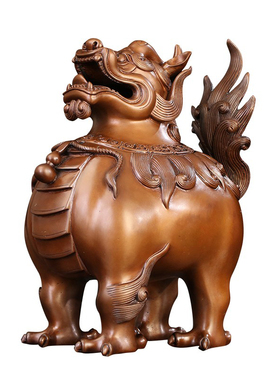 匠泽铜魂紫铜瑞兽香炉