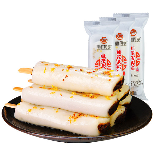 上海特产城隍庙小吃传统糕点桂花条头糕330g 苏式红豆馅糯米糕团