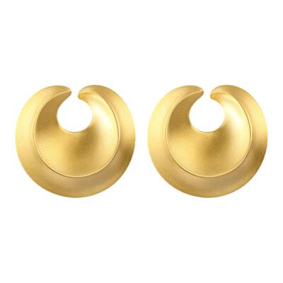 VIGG月轮耳钉高级设计感