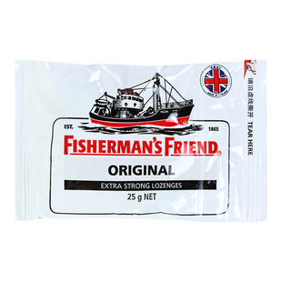 英国进口渔夫之宝特强薄荷柠檬柑橘西柚味无糖润喉糖劲爽润嗓硬糖